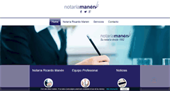 Desktop Screenshot of notaria-manen.com